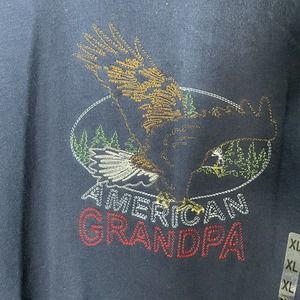 M&C Sport American Grandpa Sweatshirt Navy Blue XL Gift Sweatshirt Patriotic